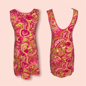 Boston Proper Paisley Floral Dress
